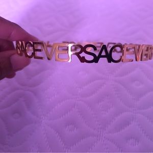 Letter hoop earrings